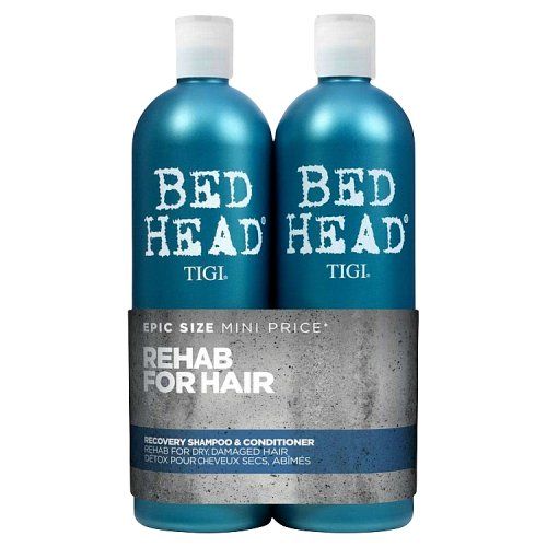 TIGI BED HEAD REHAB FOR HAIR RECOVERY SHAMP & COND 2 X 750ML