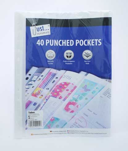 A4 PUNCH POCKETS (R)