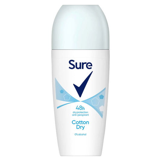 SURE ROLL ON DEODORANT COTTON DRY WOMEN