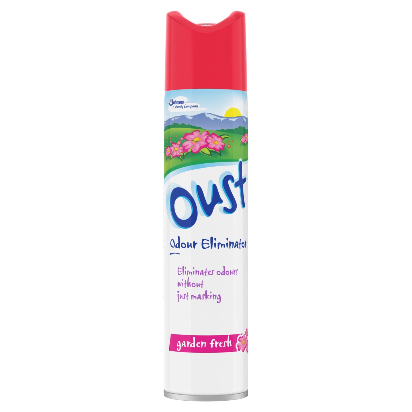 OUST AEROSOL 300ML GARDEN FRESH (RED)