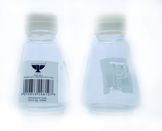 PEPPER POT WHITE LID (R)