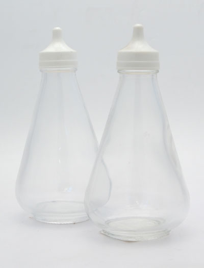 VINEGAR BOTTLE WHITE TOP (R)