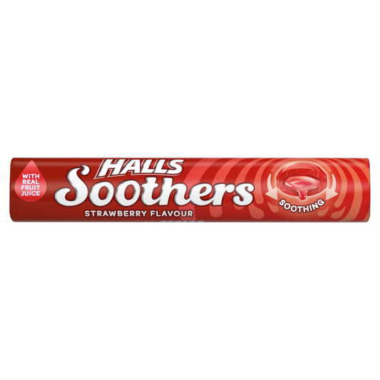 HALLS SOOTHERS STRAWBERRY 45G