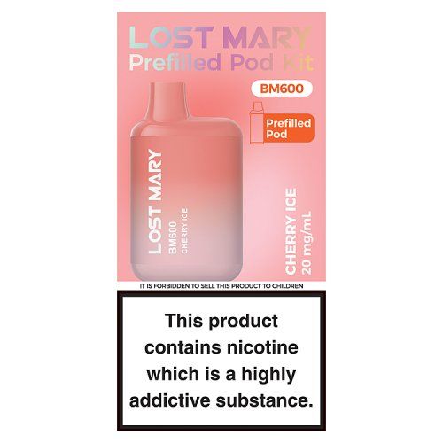 LOST MARY BM600 PREFILLED POD KIT CHERRY ICE