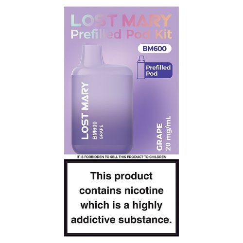 LOST MARY BM600 PREFILLED POD KIT GRAPE