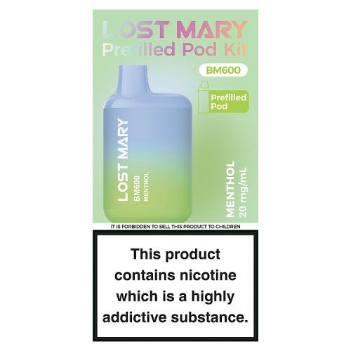 LOST MARY BM600 PREFILLED POD KIT MENTHOL
