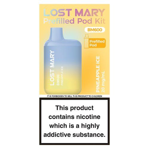 LOST MARY BM600 PREFILLED POD KIT PINEAPPLE ICE