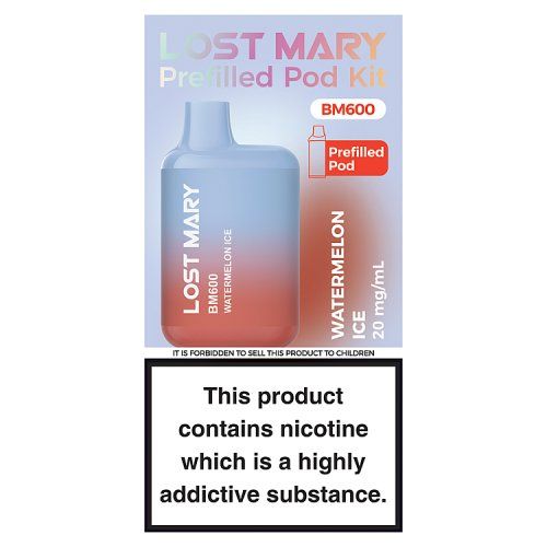 LOST MARY BM600 PREFILLED POD KIT WATERMELON ICE