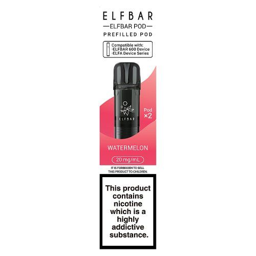 ELFBAR 600 PREFILLED POD _ 2 WATERMELON