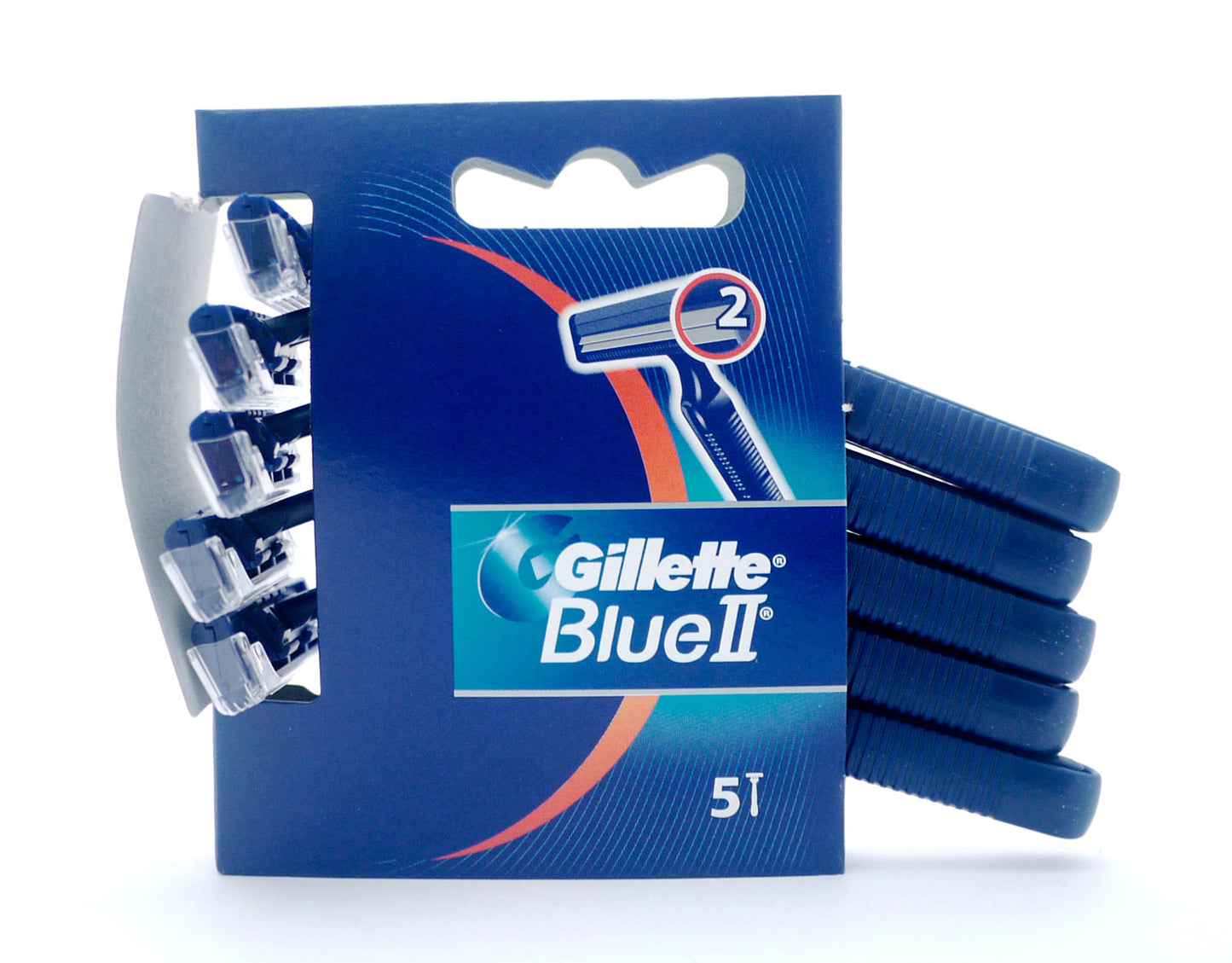 GILLETTE BLUE II RAZOR FIXED DISPOSABLE CARDED
