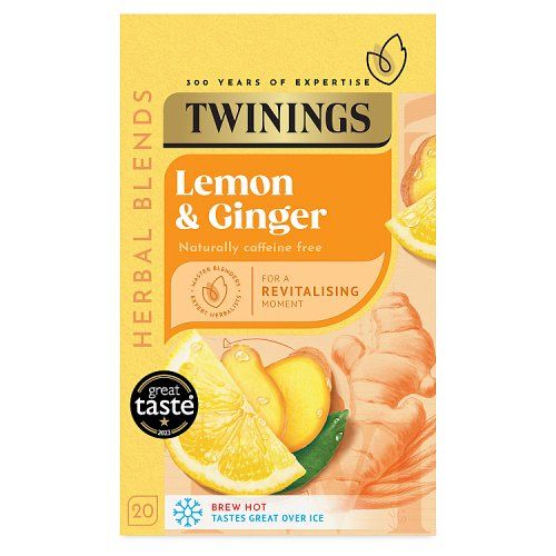 TWININGS INFUSE TEA LEMON & GINGER 20S