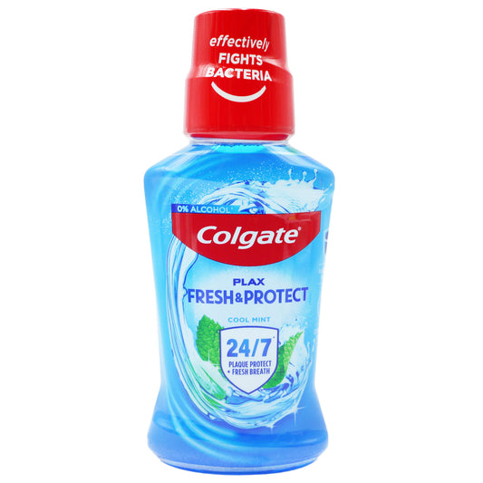 COLGATE M/WASH PLAX 250ML COOL MINT BLUE (UK/S/DK/NO/FIN)