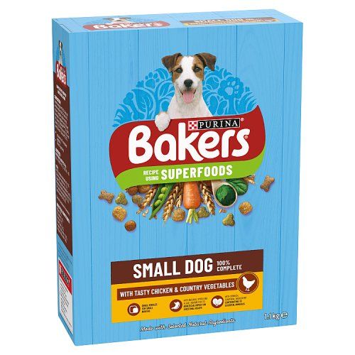 BAKERS SMALL DOG DRY DOG FOOD CHICKEN AND VEG 1.1KG