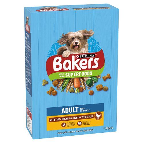 BAKERS ADULT DRY DOG FOOD CHICKEN AND VEG 1.2KG