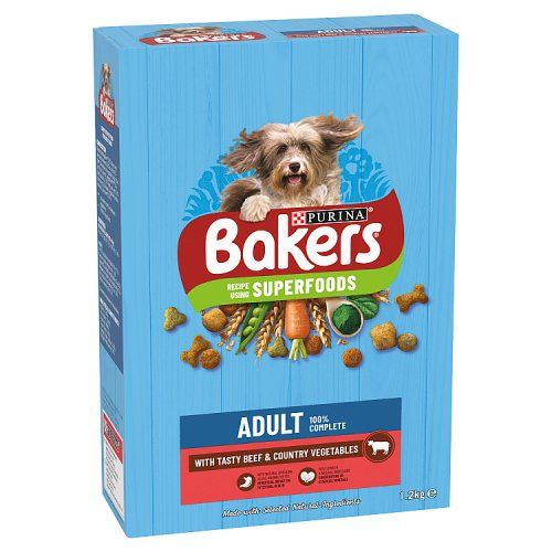 BAKERS ADULT DRY DOG FOOD BEEF AND VEG 1.2KG