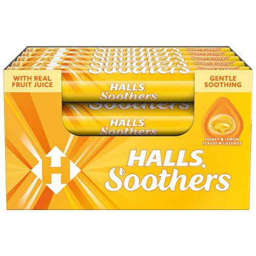 HALLS SOOTHERS HONEY AND LEMON 10S
