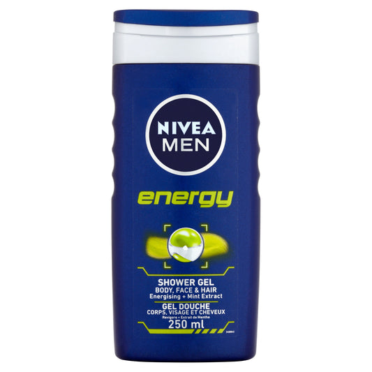 NIVEA SHOWER 250ML ENERGY FOR MEN