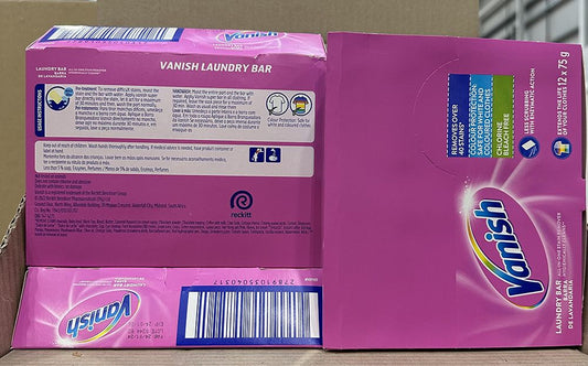 VANISH 75G STAIN BAR PINK (4X12)