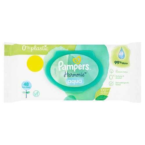 PAMPERS BABY WIPES HARMONIE 48S AQUA