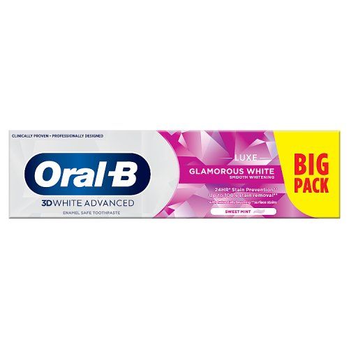 ORAL B 3D WHITE 100ML TOOTHPASTE GLAM WHITE