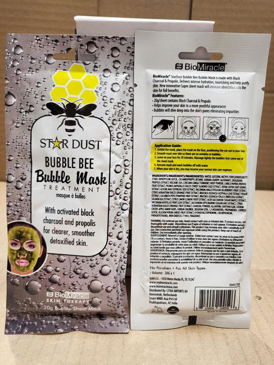 STAR DUST BUBBLE BEE BUBBLE SHEET MASK (1 USE)