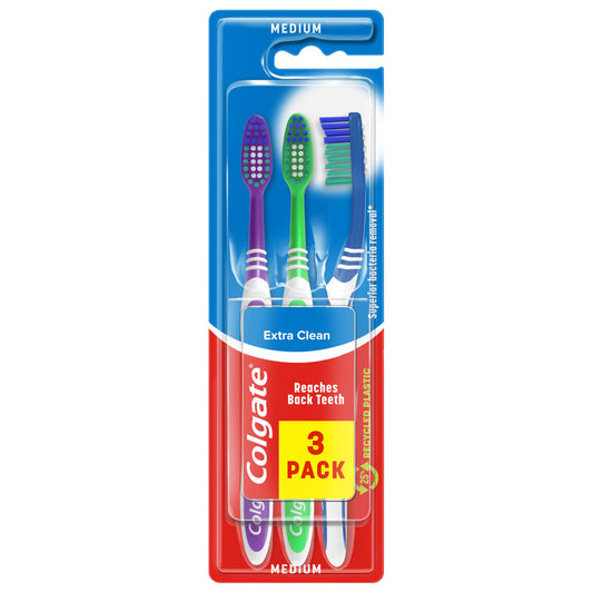 COLGATE TOOTHBRUSH EXTRA CLEAN 3PK