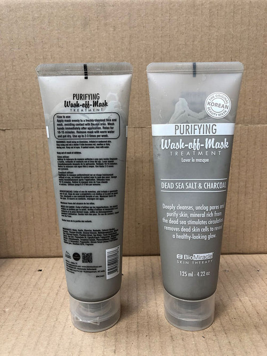 BIO MIRACLE WASH OFF MASK SEA SALT & CHARCOAL