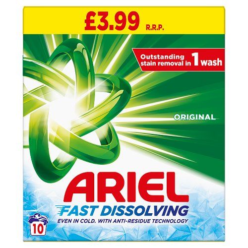 ARIEL POWDER ORIGINAL 10W PMP  £3.99