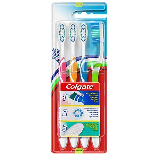 COLGATE T/BRUSH TRIPLE ACTION 4 PACK