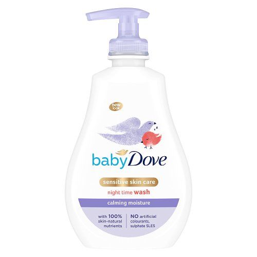 DOVE BABY WASH 400ML NIGHT TIME SENSITIVE CALMING MOISTURE