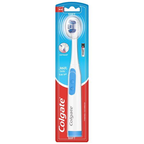 COLGATE TOOTHBRUSH 360 BATTERY FLOSS TIP
