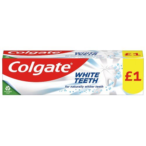 COLGATE TOOTHPASTE WHITE TEETH 75ML PMP 1.00