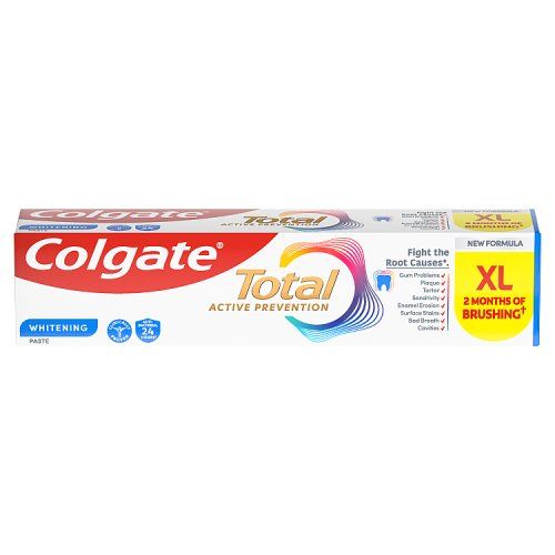 COLGATE TOTAL ACTIVE PREVENTION TEETH WHITENING TOOTHPASTE 125ML