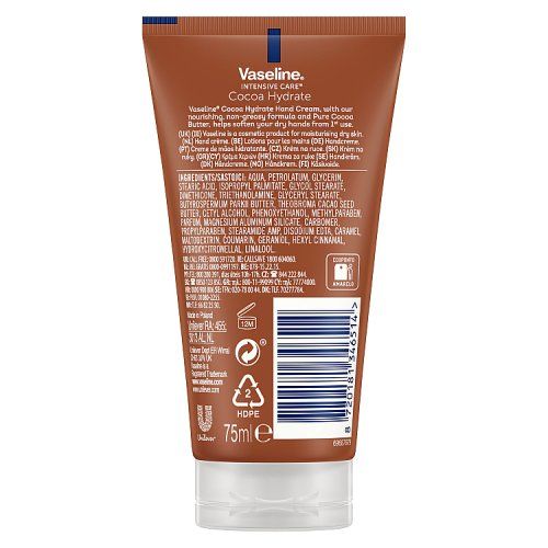VASELINE HAND CREAM 75ML COCOA RADIANT