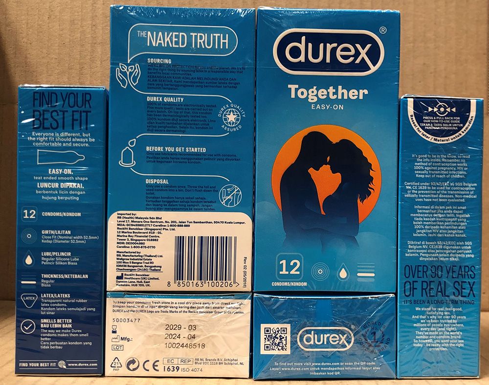 DUREX CONDOMS 12S TOGETHER (6X12) (UK)