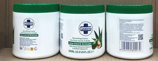 CURALENE NOURISHING CRéME 500ML ALOE VERA & AVOCADO