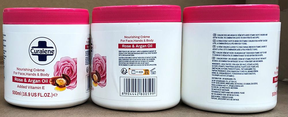 CURALENE NOURISHING CRéME 500ML ROSE & ARGAN OIL