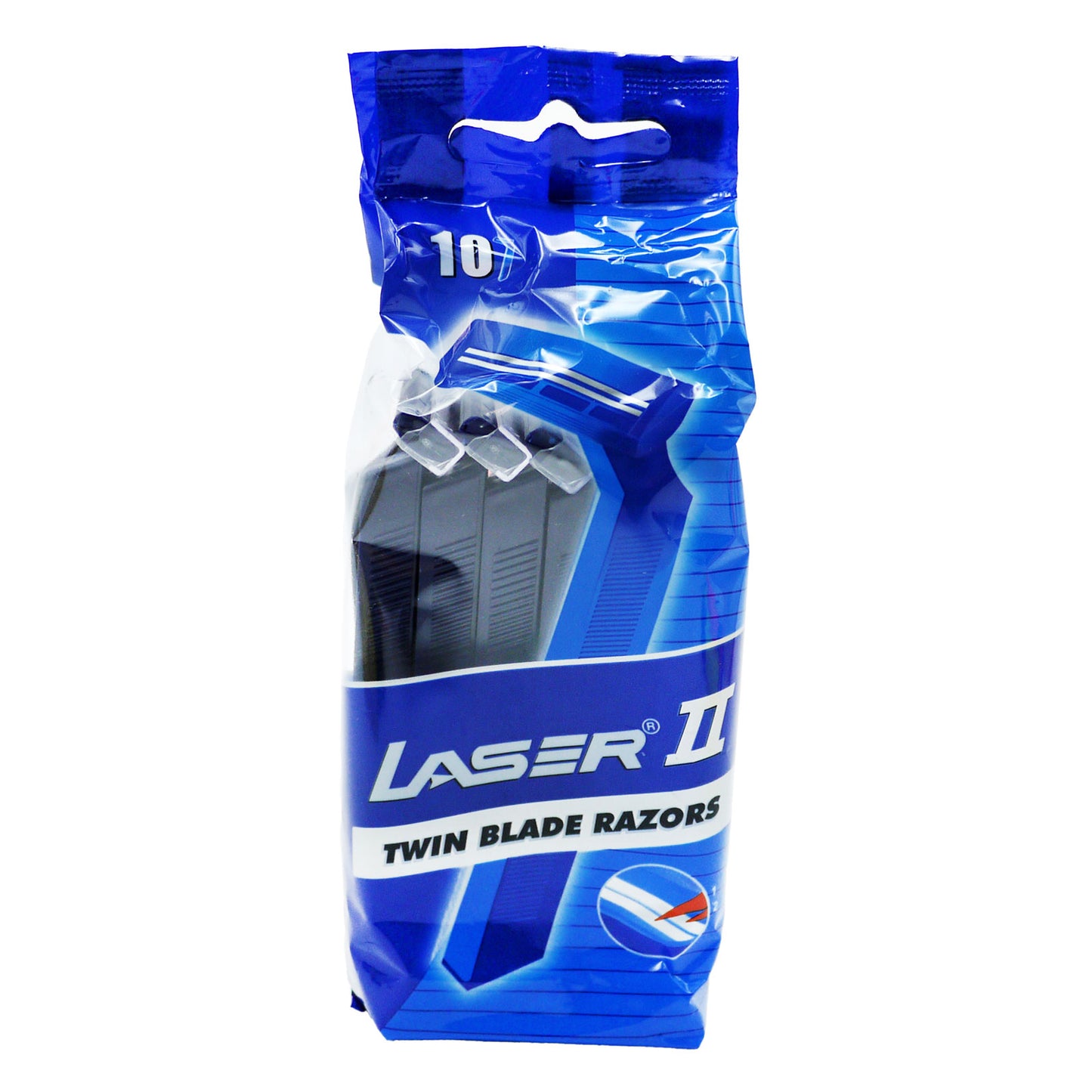 LASER II DISPOSABLE TWIN BLADE RAZORS 10S