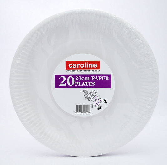 CAROLINE PAPER PLATES 23CM 1402