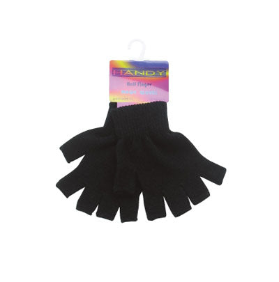 GLOVES MENS FINGERLESS MAGIC BLK (R)