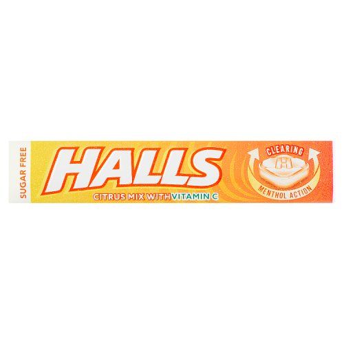 HALLS CITRUS SUGAR FREE MENTHOLYPTUS 32G