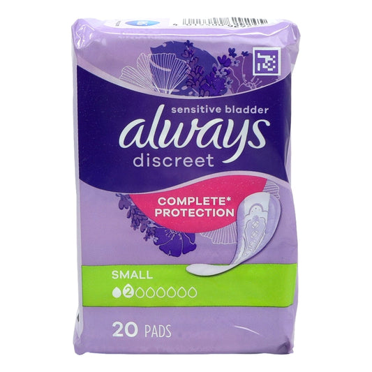 ALWAYS DISCREET PADS SMALL 20CT