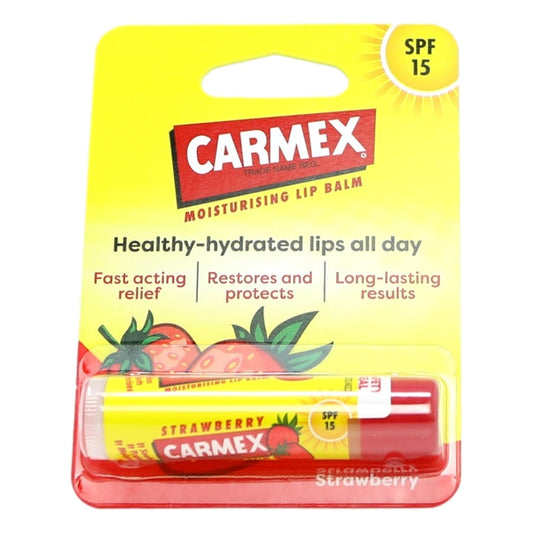 CARMEX LIP BALM STRAWBERRY STICK 4.25G CLIPSTRIP 12X1CT