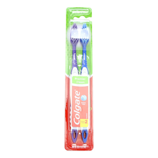 COLGATE TOOTHBRUSH PREMIER CLEAN 2 PACK