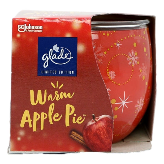 GLADE CANDLE 120G WARM APPLE PIE