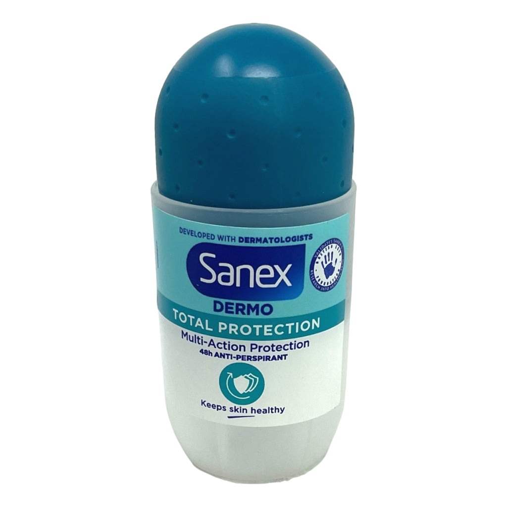 SANEX DEODORANT ROLL ON 50ML TOTAL PROTECTION