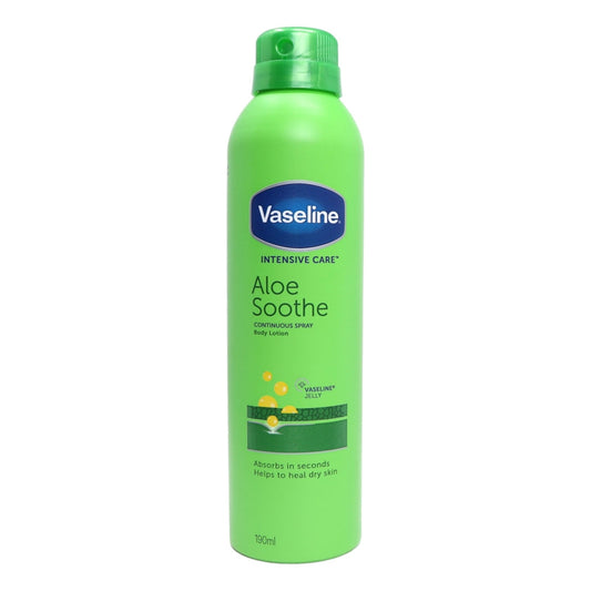 VASELINE AEROSOL MOISTURISER ALOE 190ML