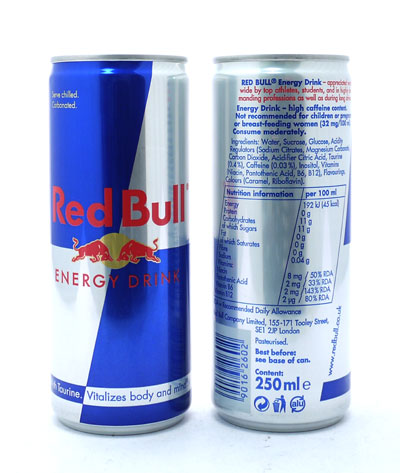 RED BULL CANS  25/06/26