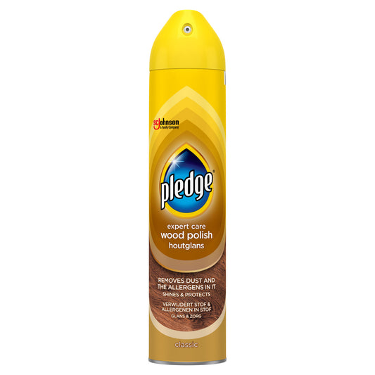 PLEDGE AEROSOL 5 IN 1 250ML WOOD POLISH CLASSIC
