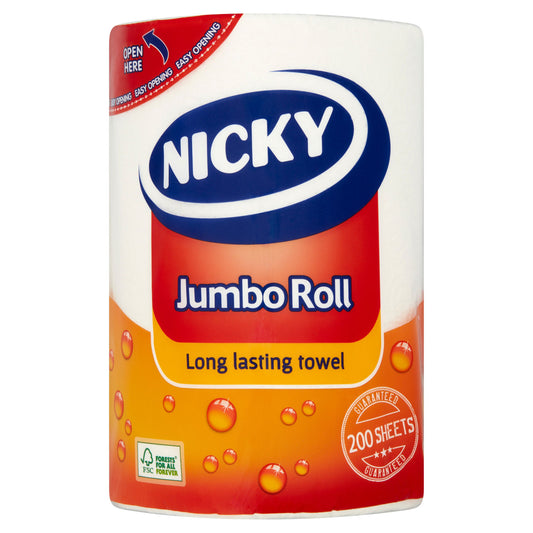 KT NICKY JUMBO 1-ROLL 2-PLY (1X12) WHITE - P
